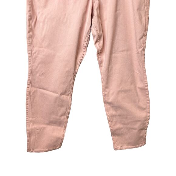 JEN 7 By For All Mankind Pink Ankle Skinny Jeans SIZE 16 - Picture 6 of 7